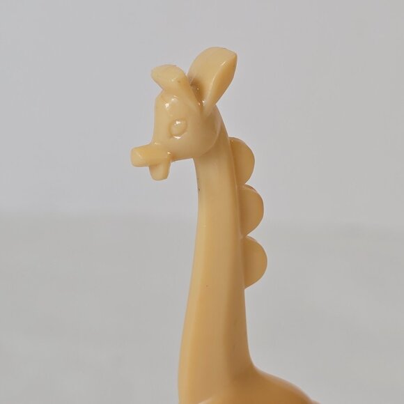 Vintage Plastic Giraffe Toy Figure 1950s 1960s Hard Plastic Mid Century Animal - Picture 6 of 9